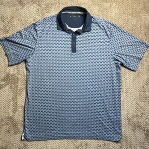 Walter Hagen Polo Golf Shirt Mens Size Large Blue Short Sleeve Performance